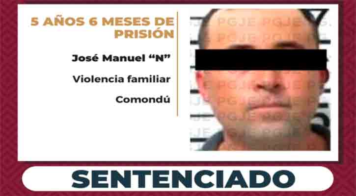 Condenado a más de 5 años de prisión por violencia familiar en Ciudad Constitución