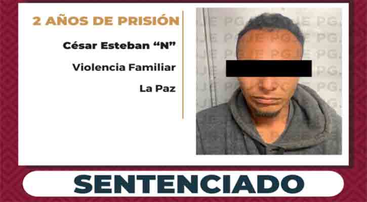 Sentenciado a 2 años de prisión por violencia familiar en agravio de su madre en La Paz