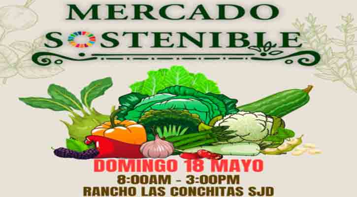 Mañana domingo habrá Mercado Sostenible en el rancho “Las Conchitas” de SJC