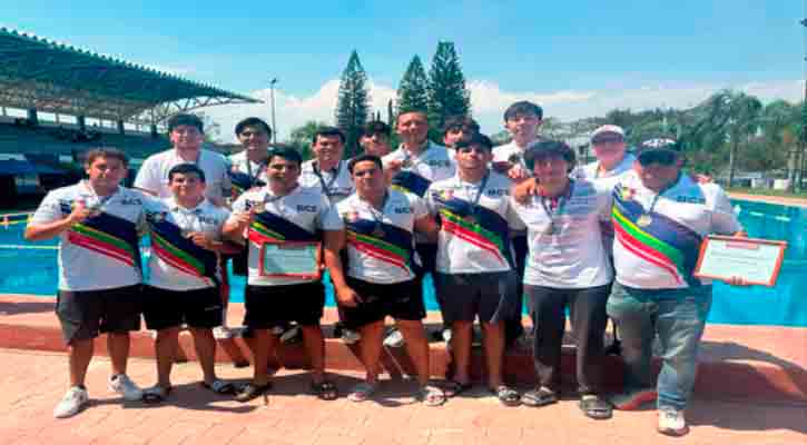 Se quedó con el bronce la selección varonil de waterpolo de BCS; clasifica a la Olimpiada Nacional 2025