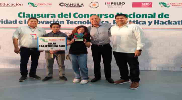 Obtiene Cecyte de Todos Santos segundo lugar nacional en creatividad e innovación tecnológica