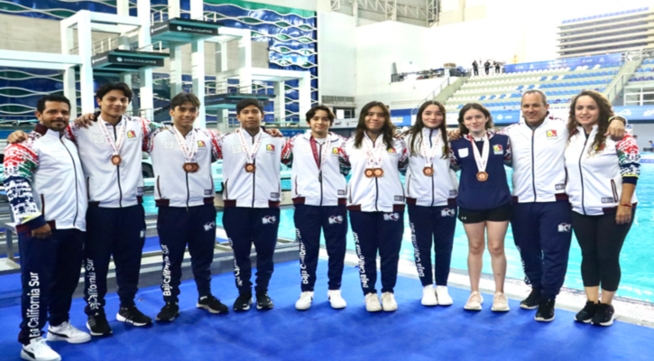 Cerró BCS con 13 medallas en la Olimpiada Nacional de Clavados 2025