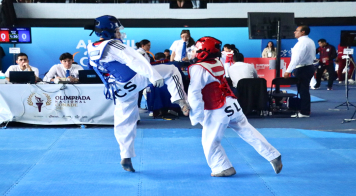 Obtiene plata BCS al arrancar su participación disciplina de taekwondo en la Olimpiada Nacional
