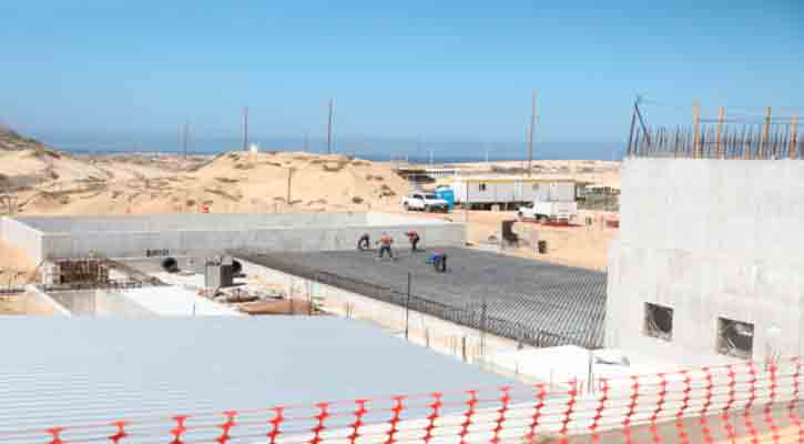 Siguen avanzando las obras en la nueva planta desaladora de CSL
