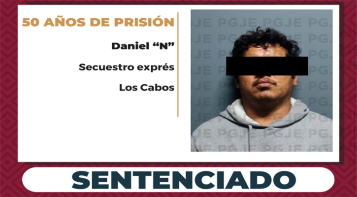 Sentenciado a 50 años de prisión “El Chiquilín” por secuestro exprés en CSL Sentenciado a 50 años de prisión “El Chiquilín” por secuestro exprés en CSL
