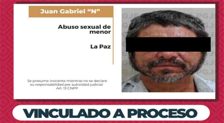 Vinculado a proceso por abuso sexual de menor en La Paz