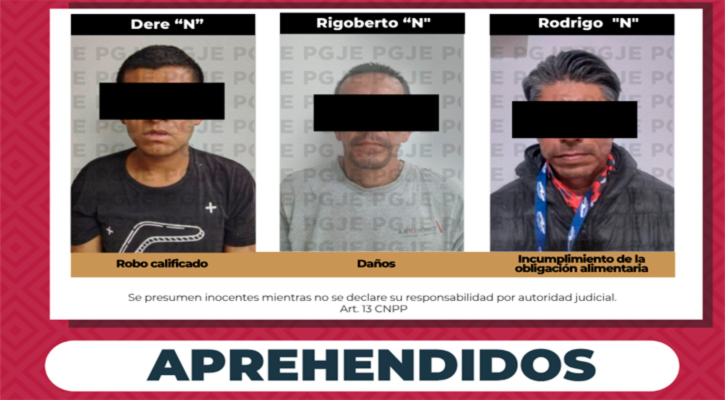 Aprehenden a 2 personas en CSL y uno en Villa Alberto Alvarado, imputadas por diversos delitos