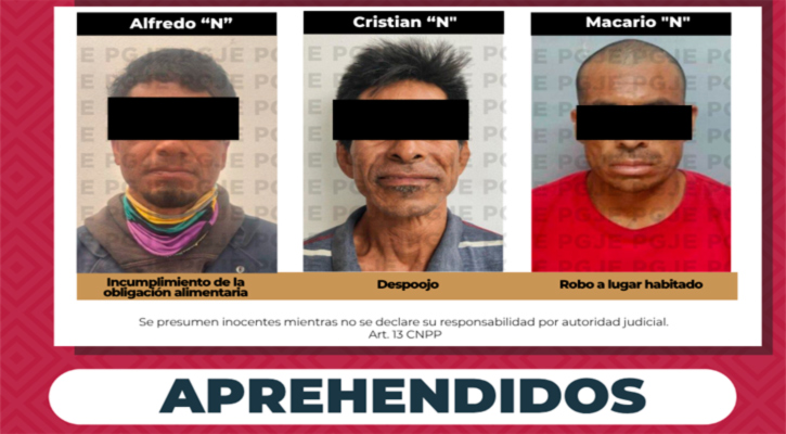 Cumplimentan órdenes de aprehensión por diversos delitos en Ejido Benito Juárez, CSL y La Paz