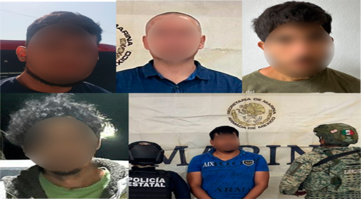 En operativos conjuntos detienen a 5 personas por diversos delitos