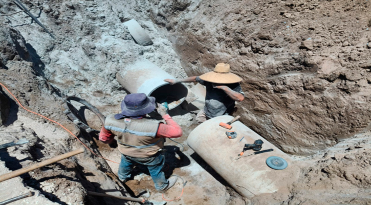 Concluyó Oomsapas de La Paz las reparaciones en acueducto 3 y rehabilitación en base de rebombeo