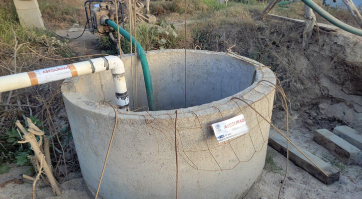 Aseguran 4 pozos de agua en Migriño, en CSL  