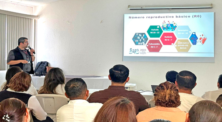 Imparte salud estatal un curso sobre sarampión a personal de Comondú