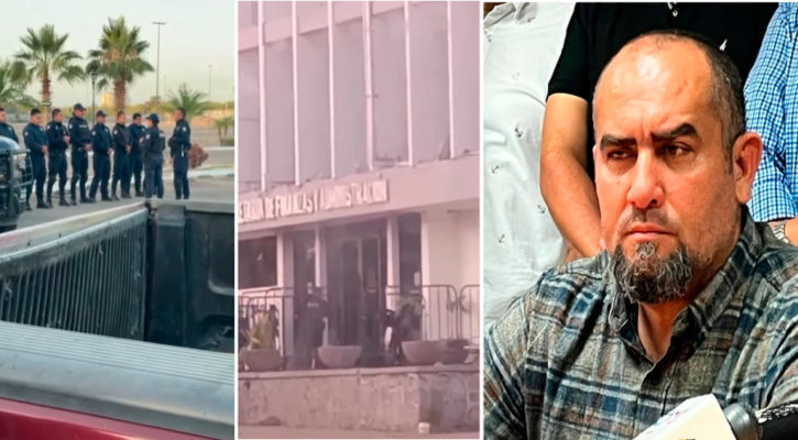 Seudolíderes llama Elmuth Castillo a disidencia; esta se queja de presencia policiaca en movilización