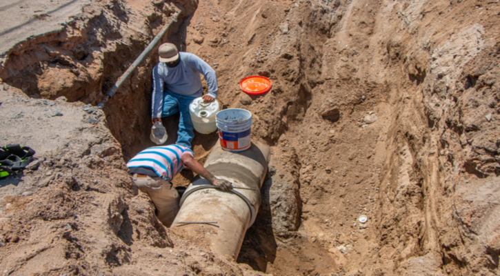 Realizó el Oomsapas de La Paz reparaciones en Acueducto 2; se recuperará gradualmente el suministro en zonas afectadas