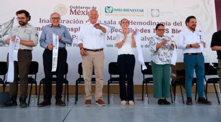 Inaugura presidenta Claudia Sheinbaum sala de hemodinamia en La Paz