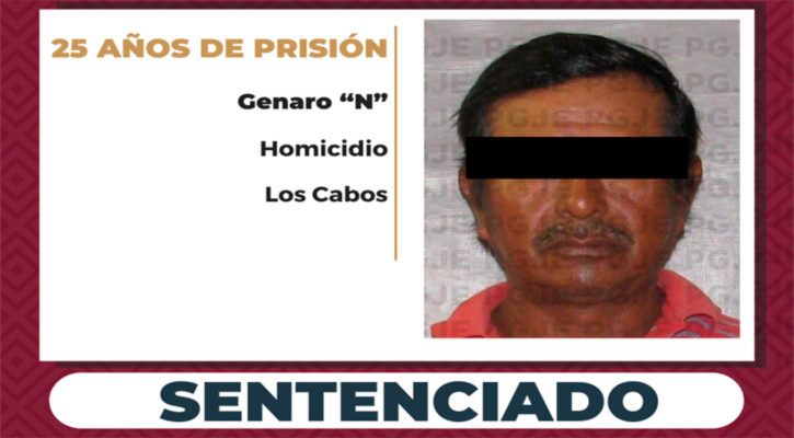 Sentenciado a 25 años de prisión para culpable de homicidio calificado en SJC