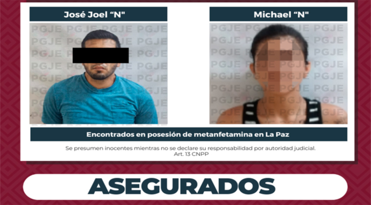 Detienen a 2 personas y aseguran 800 dosis de droga en La Paz