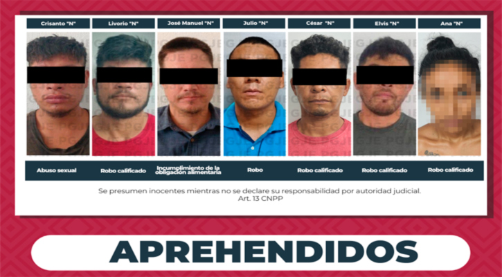 Aprehenden a 7 personas en CSL, SJC, La Paz y Constitución