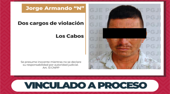 Vinculado a proceso imputado de 2 cargos de violación en agravio de una adolescente en CSL