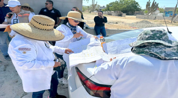 Realizan censo para la regularización de predios en colonia El Caribe en CSL
