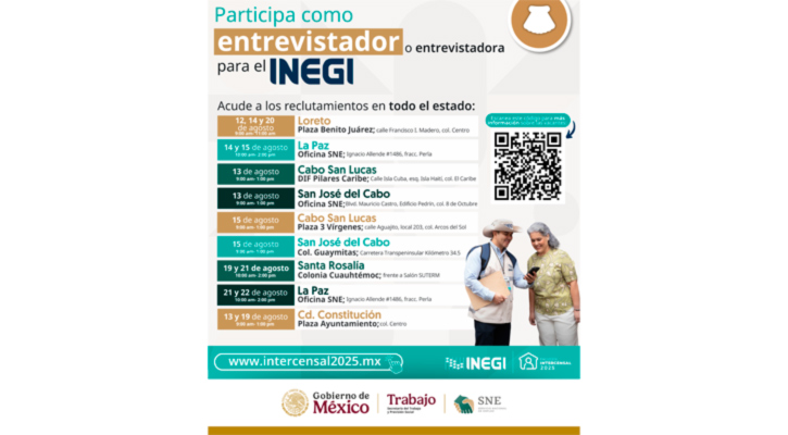 Oportunidad Laboral: Stbyds invita a Integrarse a Proyectos del INEGI en BCS Oportunidad Laboral: Stbyds invita a Integrarse a Proyectos del INEGI en BCS