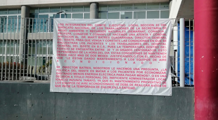 “Dónde están los demás sindicatos”, clama dirigente sindical de Semarnat ante deficiencias en Issste