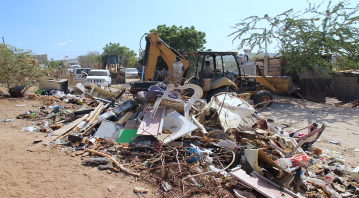 Intensifica Servicios Públicos la recolección de ramas y chatarra en Los Cabos
