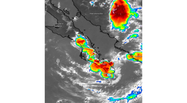 Persistirán condiciones para lluvias en regiones de Los Cabos durante los próximos 4 días: Protección Civil