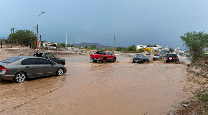 San Bartolo donde más llovió el fin de semana con 62 mm; San José del Cabo 28 y La Paz 15.7