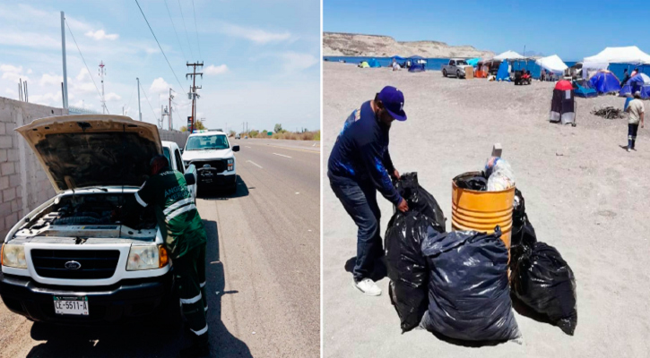 Playas abarrotadas en estas vacaciones, pero la gente sigue dejando basura