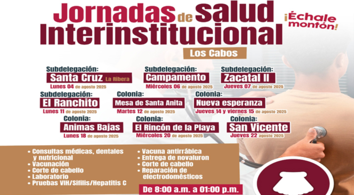 Realizará el sector salud de BCS ferias de medicina preventiva en Los Cabos