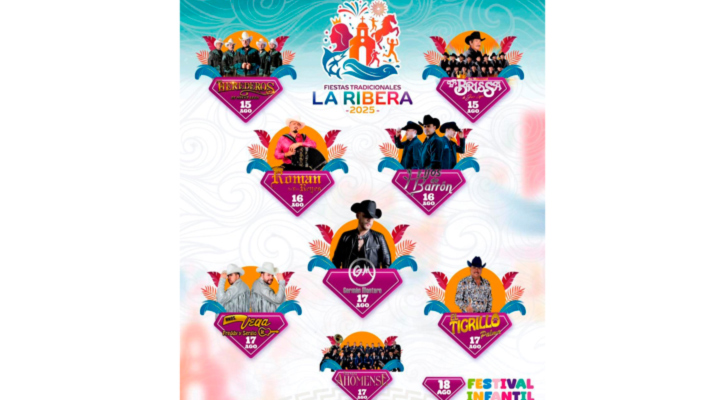 Presentan cartelera oficial de las Fiestas Tradicionales de La Ribera 2025