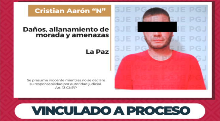 Vinculado a proceso contra imputado por daños, allanamiento de morada y amenazas en La Paz