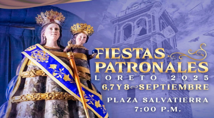 Preparan fiestas patronales en honor a la Virgen de Loreto