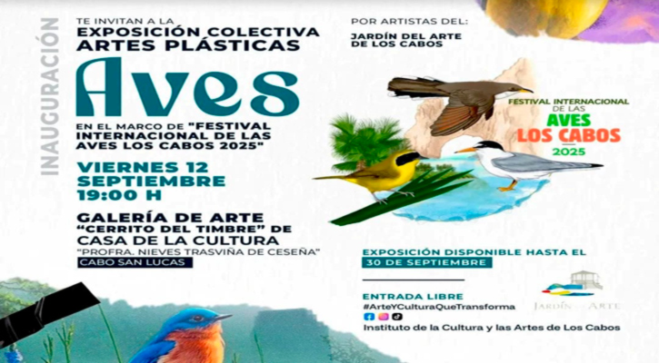 Invitan a la inauguración de la Exposición Colectiva de Artes Plásticas “Aves” en CSL