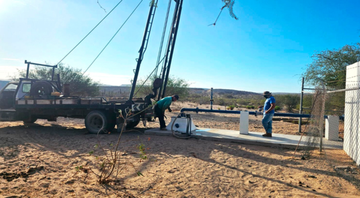 Beneficia gobierno de BCS con sistema de extracción de agua a la comunidad de San Juanico