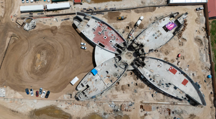Recorre Christian Agúndez obra en proceso del CRIT Los Cabos; en octubre se entregará el proyecto