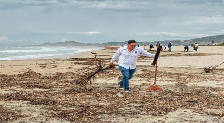 Realiza Zofemat Los Cabos jornada de limpieza en playa La Bocana