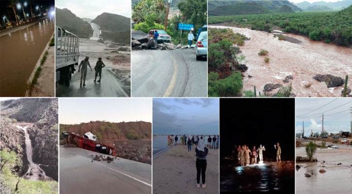 Intensa lluvia sobre Mulegé el fin de semana; daños por fuertes corridas de agua