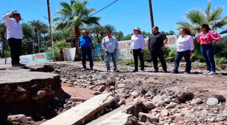 Recorre Saúl González comunidades de Mulegé para evaluar daños por lluvias