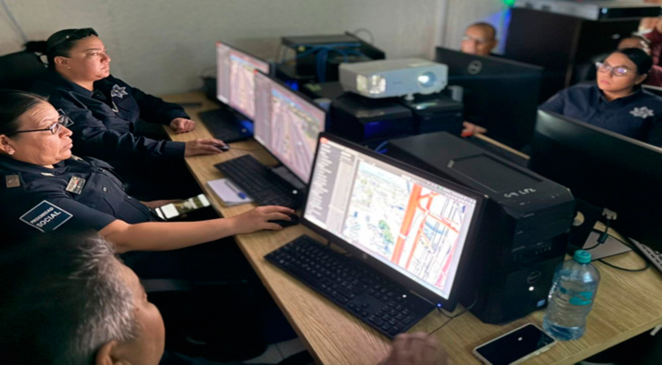 Capacitan a Policías Estatales en atención al fortalecimiento del sistema de videovigilancia