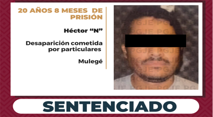 Sentenciado a más de 20 años de prisión culpable de desaparición de persona cometida por particulares en Santa Rosalía