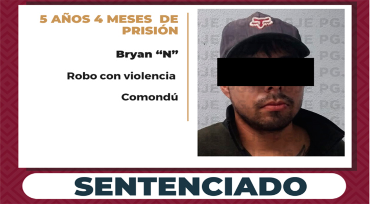 Sentenciado a más de 5 años de prisión por robo con violencia en Ciudad Constitución