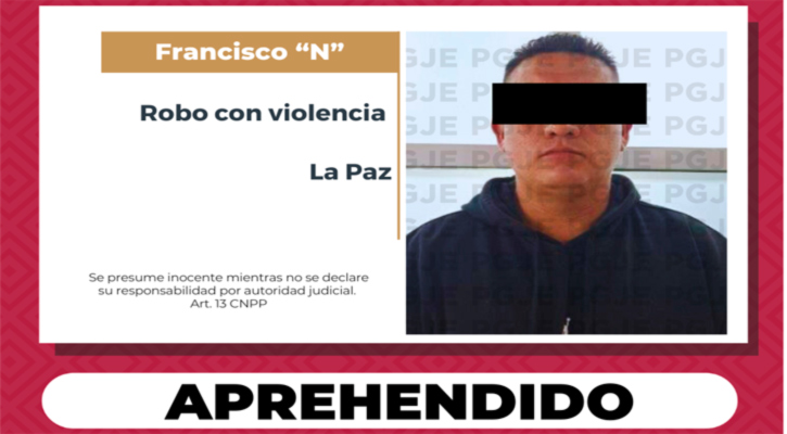 Cumplimentan órdenes de aprehensión contra imputado por robo con violencia en La Paz