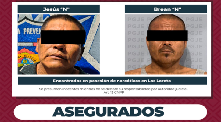 Aseguran droga y detienen a 2 personas en operativo efectuado en Loreto