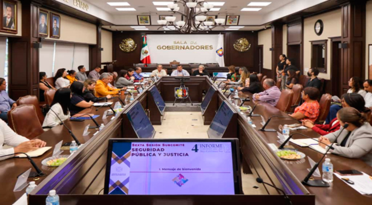Encabeza Saúl González la sesión del Subcomité Sectorial de Seguridad y Justicia de BCS