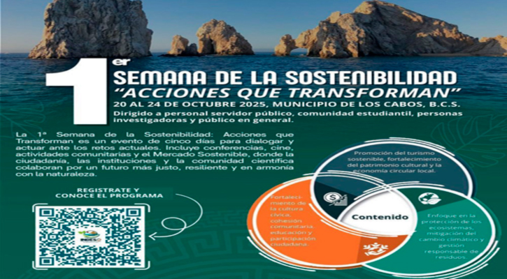 Invitan a la ciudadanía a la primera Semana de la Sostenibilidad en Los Cabos