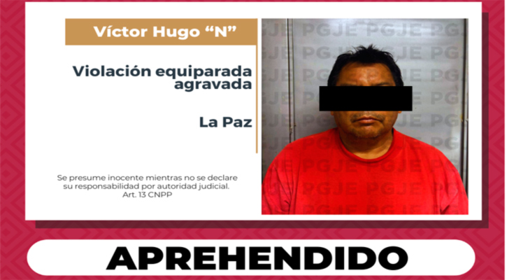 Aprehenden a imputado por violación agravada en La Paz