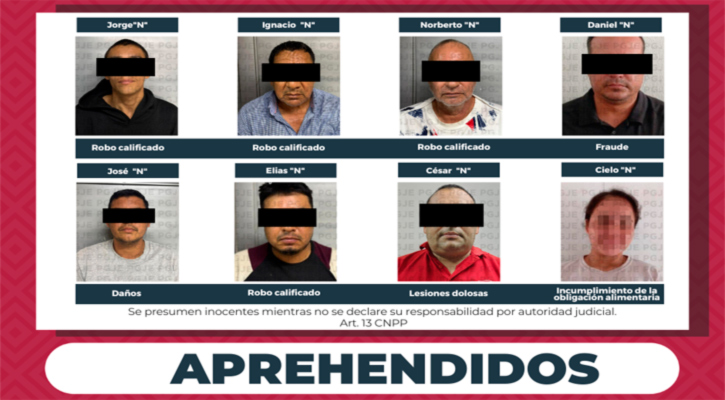 Cumplimentan 8 órdenes de aprehensión contra imputados por diversos delitos en BCS