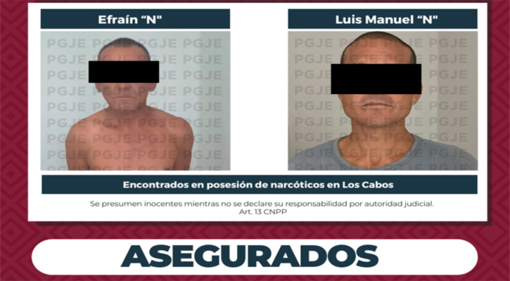 Detienen a 2 personas en posesión de narcóticos en CSL